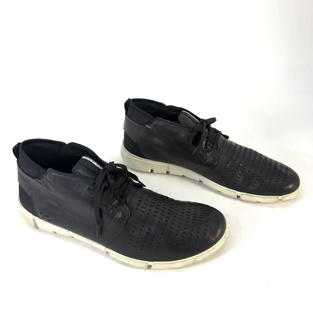 Ecco Intrinsic 1 Trainers Shoes Chukka Boots Black Lace Up Mens Size 47 US 14